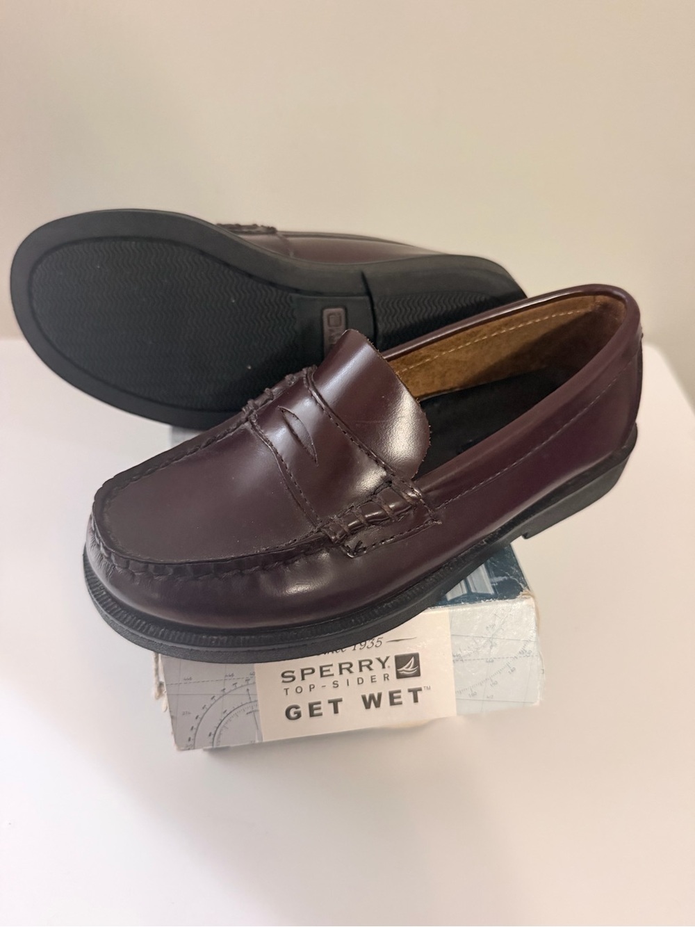 Sperry Kids Burgundy Penny Loafers